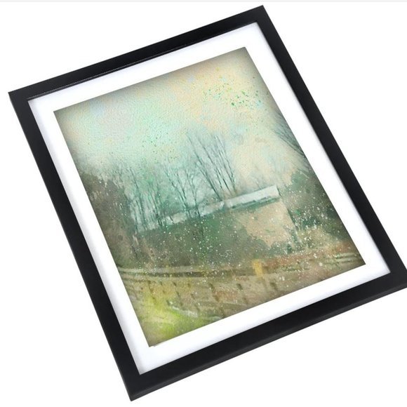 8x10 warercolor picture print in photo paper‎ with black frame!!! - Picture 2 of 4